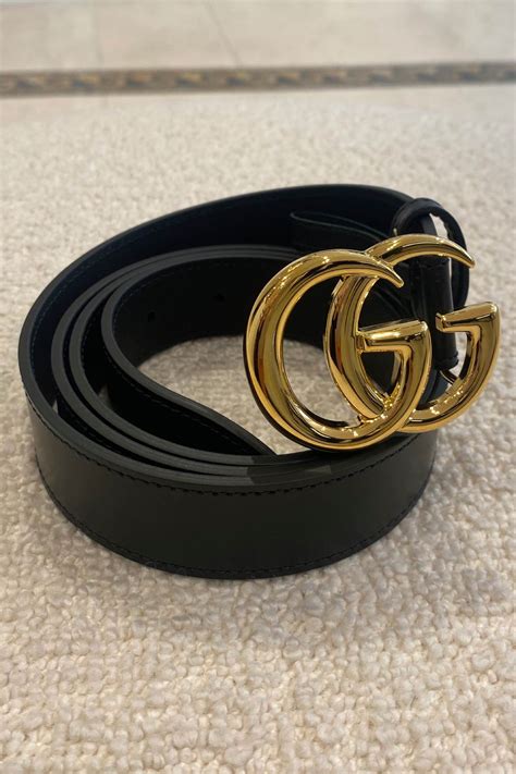 gucci gg marmont leather belt with shiny buckle|Gucci Marmont belt women.